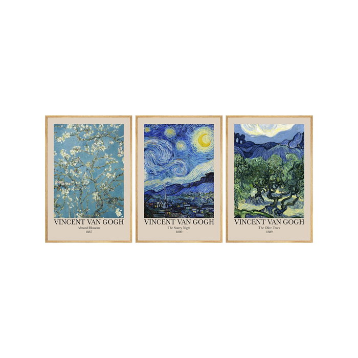 Wallity Huhu269 Conjunto de 3 Cuadros Decorativos 30 x 40 cm
